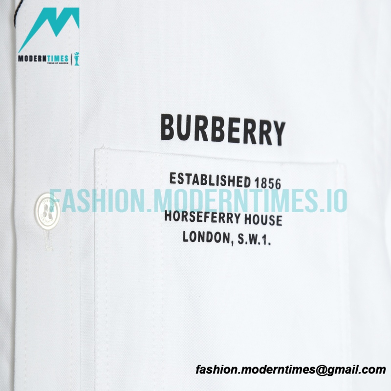 Burberry - 22SS Pocket Silicone Letter Short-sleeved Shirt
