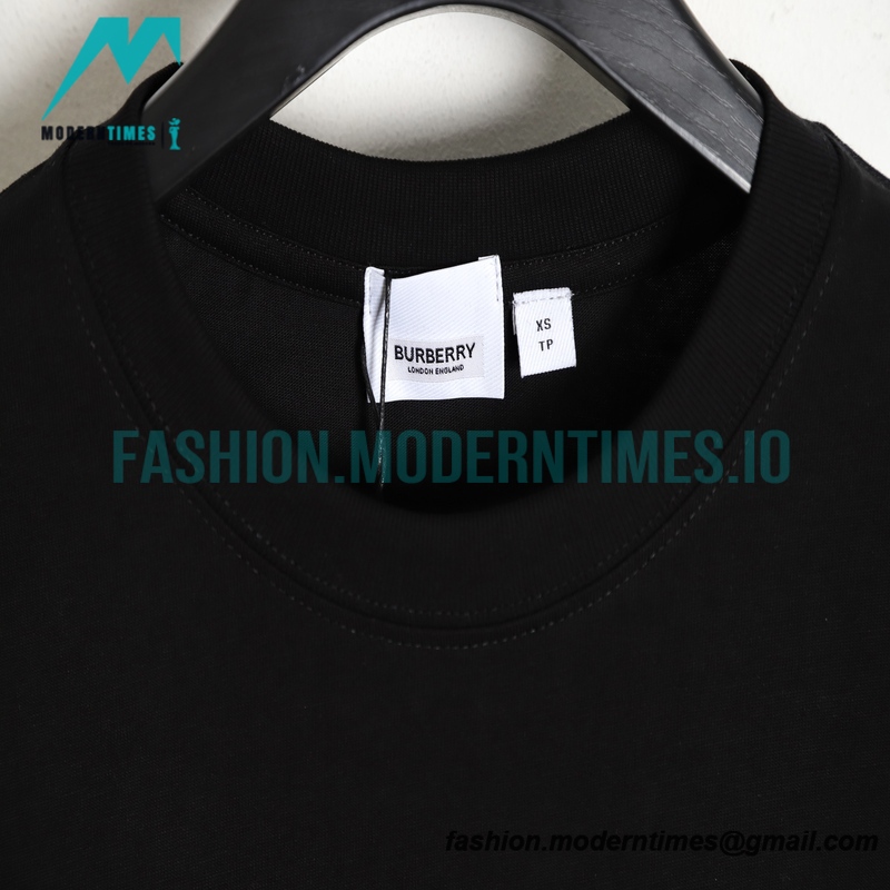 Burberry - 2023SS Back New Knight Charger Logo Short-sleeved T-shirt