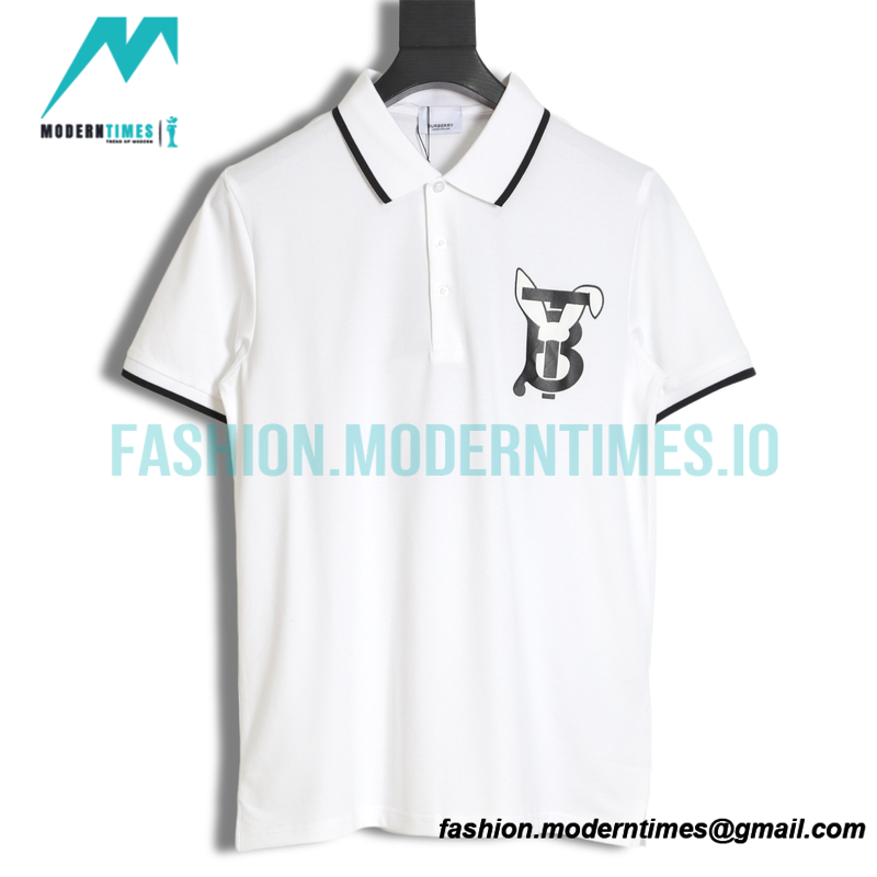 Burberry - 23SS Year Of The Rabbit Printed Short-sleeved Polo Shirt