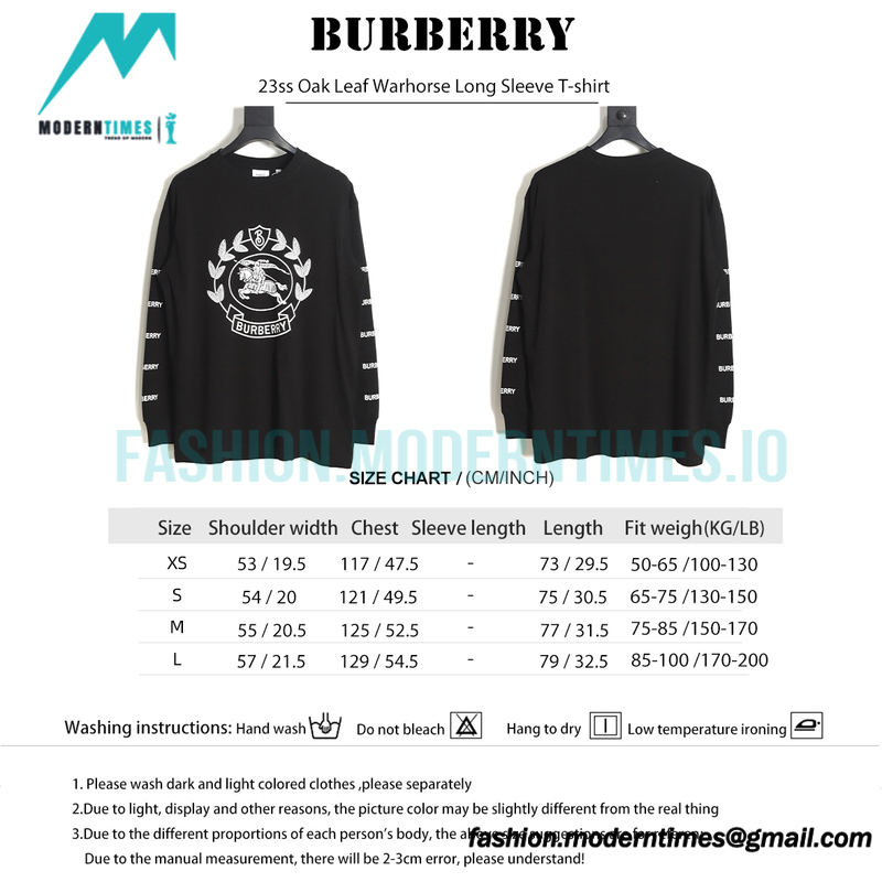  Burberry - 23ss Oak Leaf Warhorse Long Sleeve T-shirt