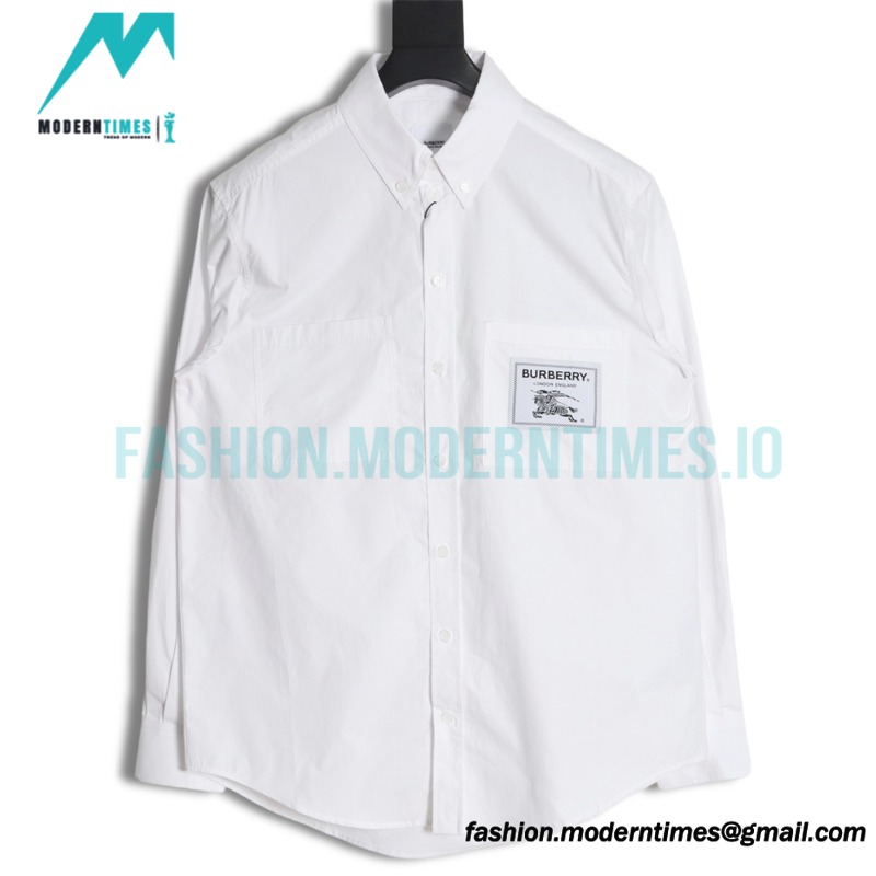 Burberry - 23SS long-sleeved shirt for war Horses
