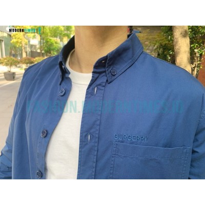 Burberry - 23SS Small Embroidered Long-sleeved Shirt