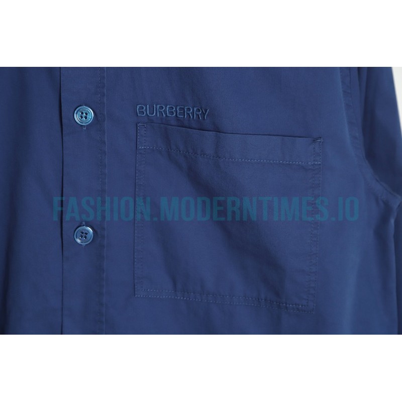 Burberry - 23SS Small Embroidered Long-sleeved Shirt