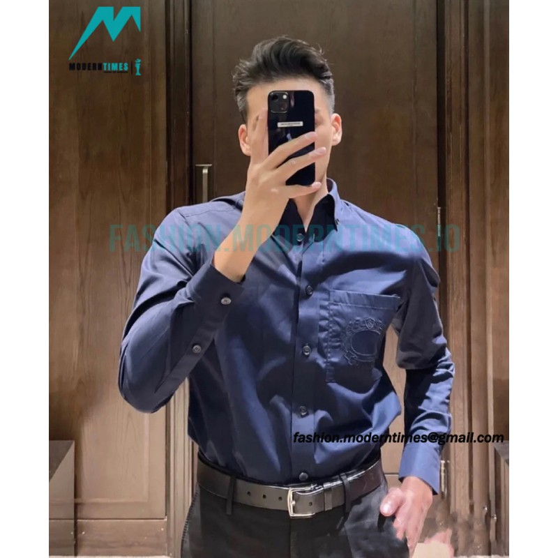 Burberry - 23SS Wheat Badge Embroidered Shirt