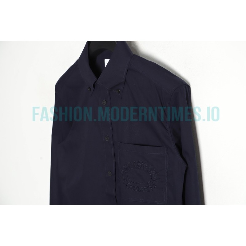 Burberry - 23SS Wheat Badge Embroidered Shirt