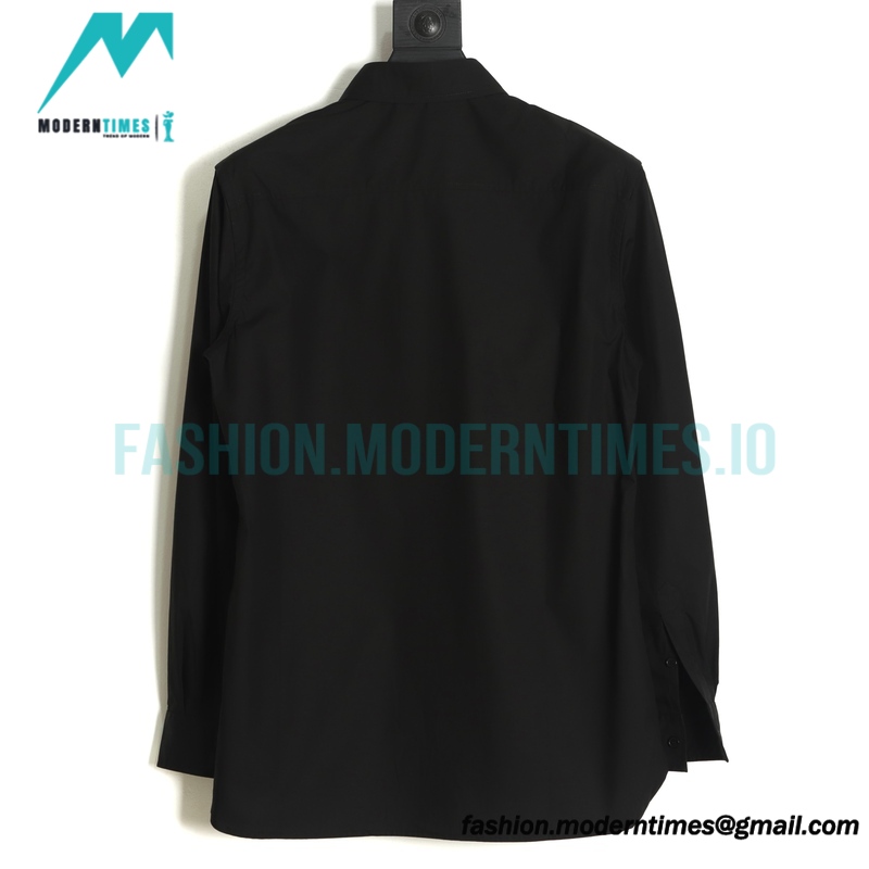 Burberry - 22FW Signature Embroidered Long Sleeve Shirt