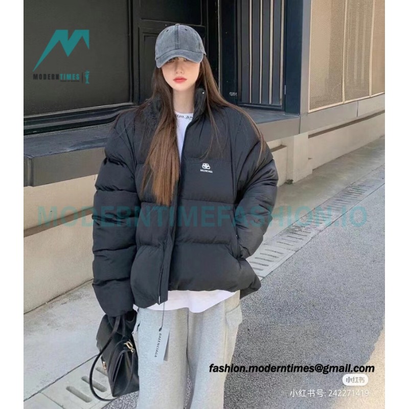 Balenciaga - Lock Small Logo Printed Down Jacket