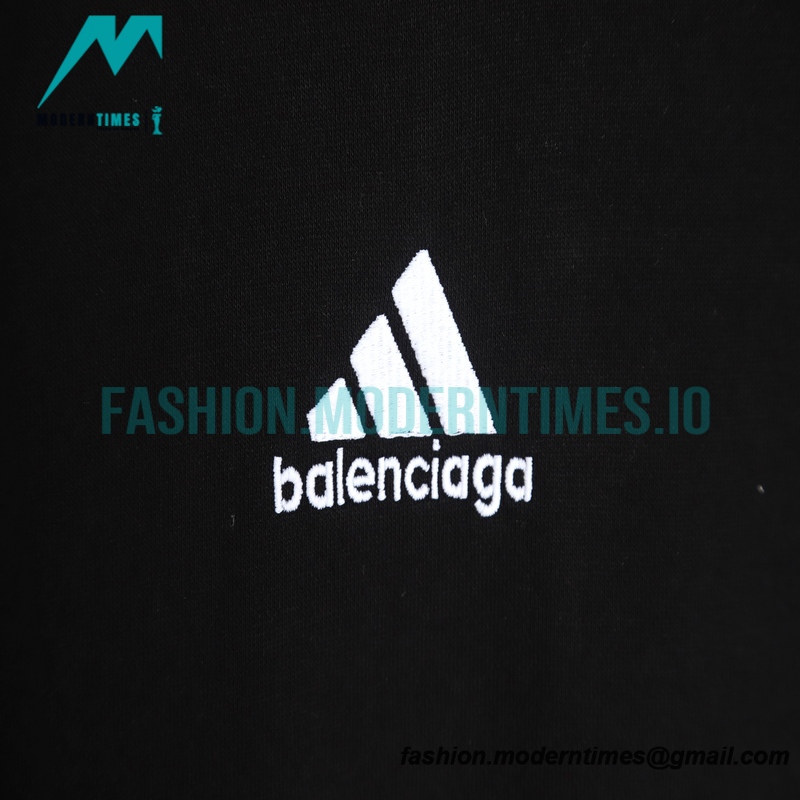 Balenciaga - Adidas Co-branded Black-Red Hoodie