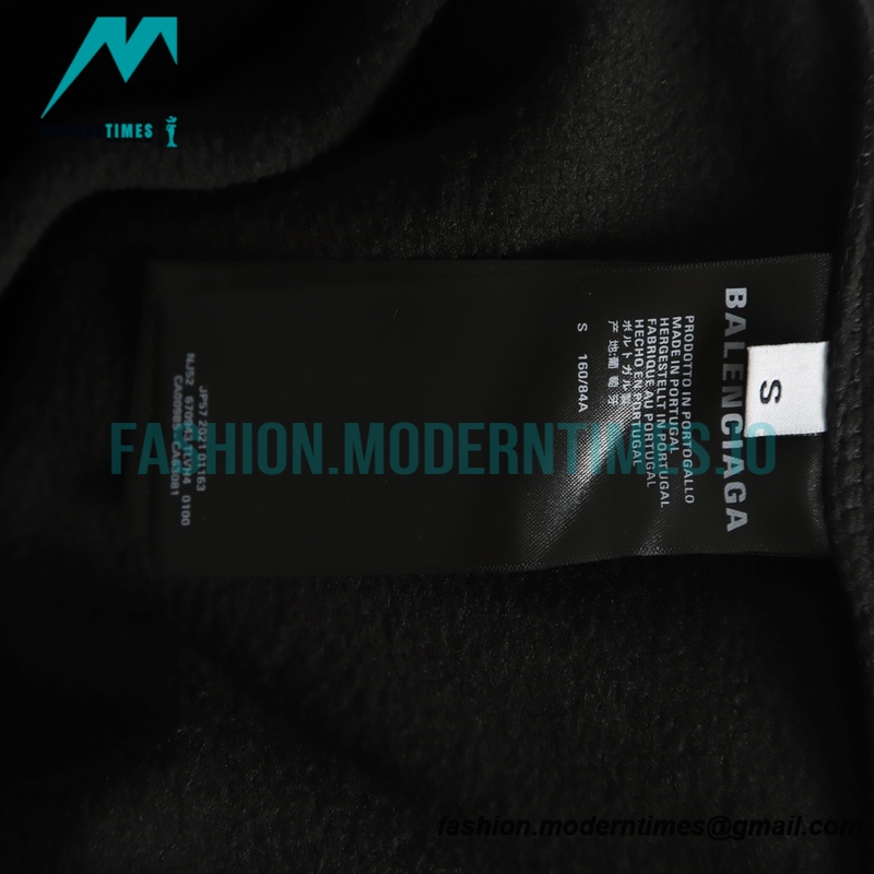 Balenciaga - 22FW 3M Polar Fleece Crewneck Hoodie