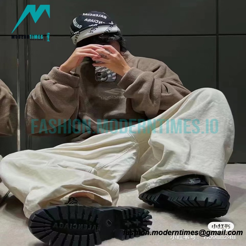 Balenciaga - 22FW 3M Polar Fleece Crewneck Hoodie