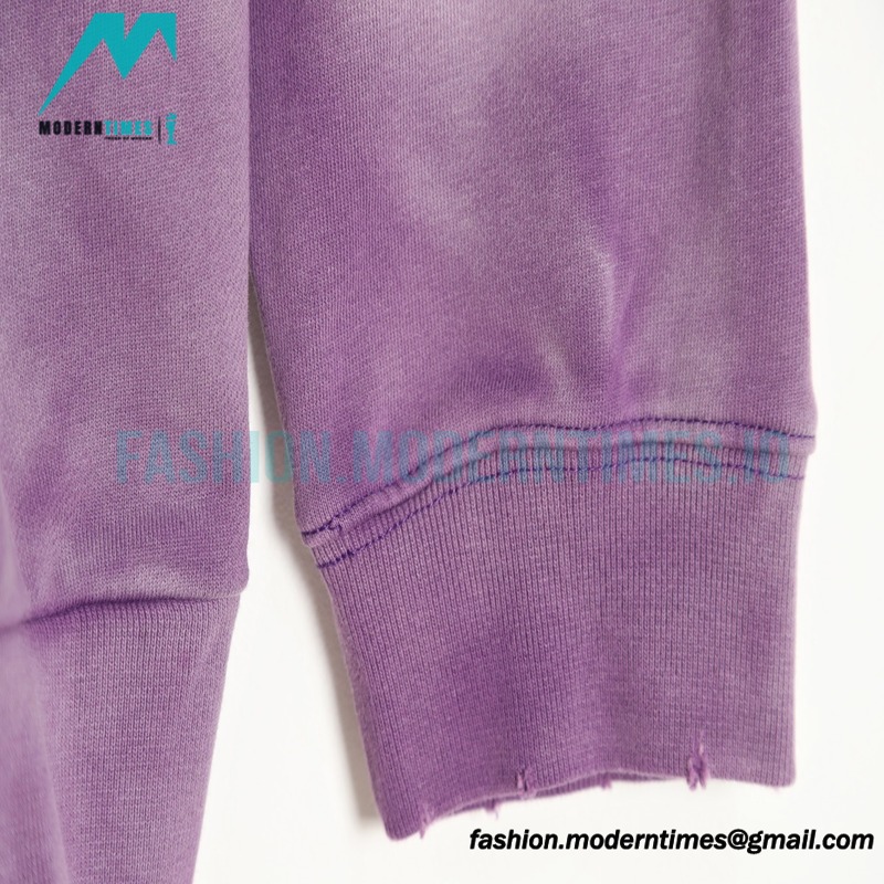 Balenciaga - 23ss Wash Water Tie-dye Fried Snow Cola Embroidery Cardigan Long-sleeved Hoodie