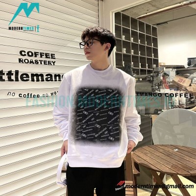 Balenciga - 23SS Gradient Letter Logo Round Neck Hoodie 