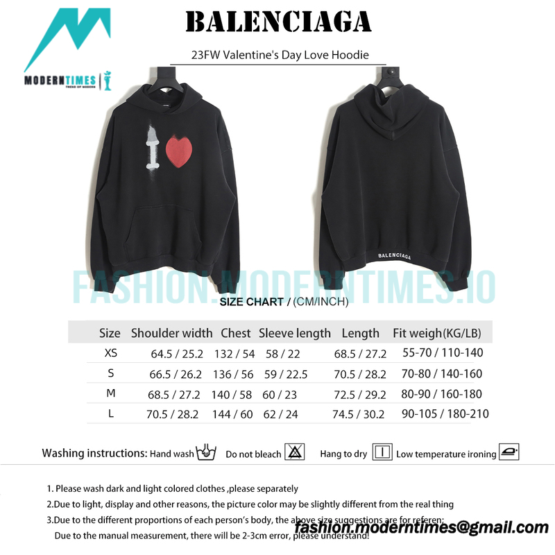 Balenciaga - 23FW Valentine's Day Love Hoodie