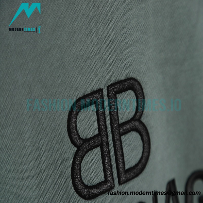 Balenciaga - 23Fw Double B Logo Three-dimensional Embroidered Round Neck Hoodie