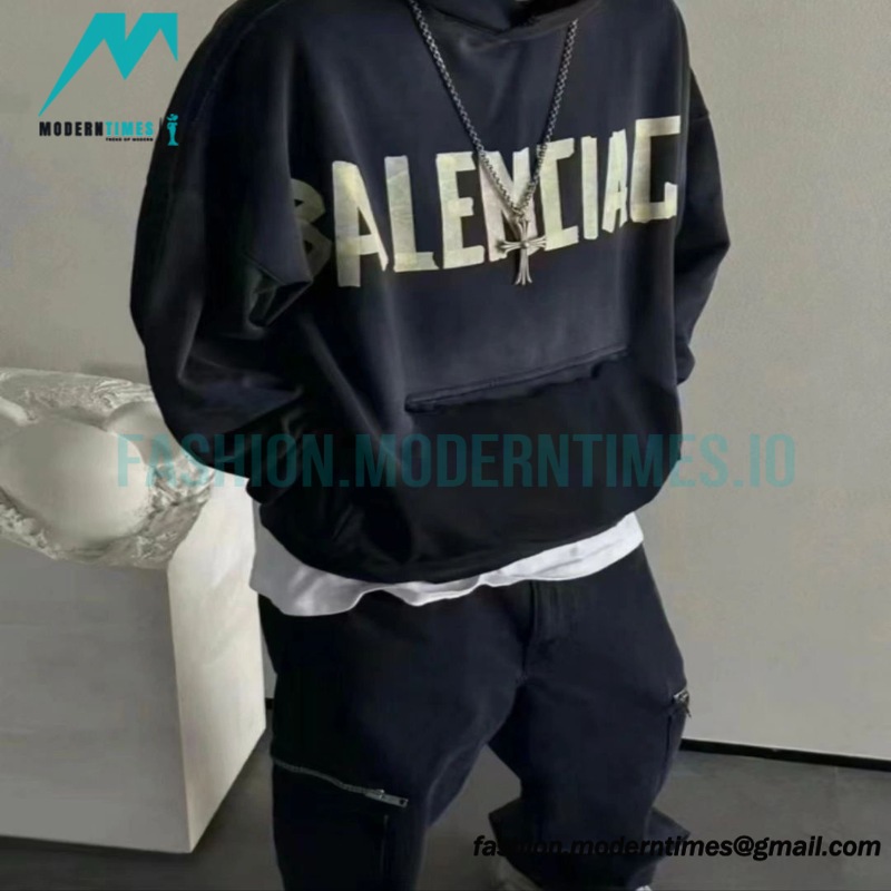 Balenciaga - 23SS Paper Tape Hoodie 