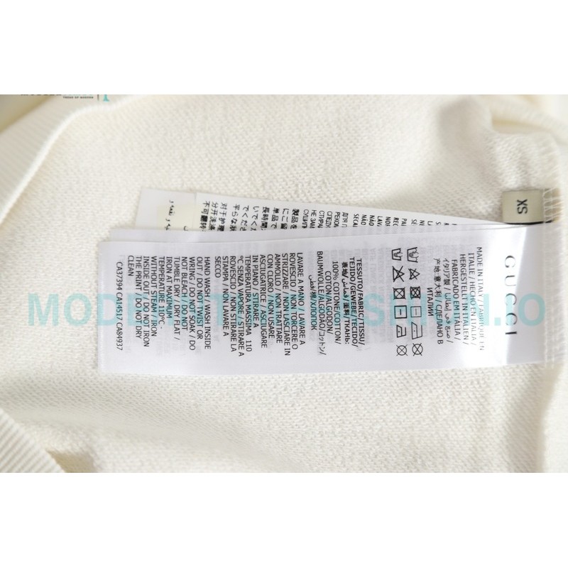 Balenciaga - Gucci Embroidered Logo Printed Crewneck Hoodie
