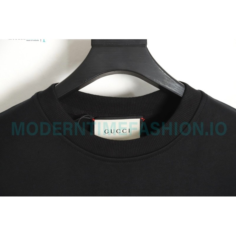 Balenciaga - Gucci Embroidered Logo Printed Crewneck Hoodie