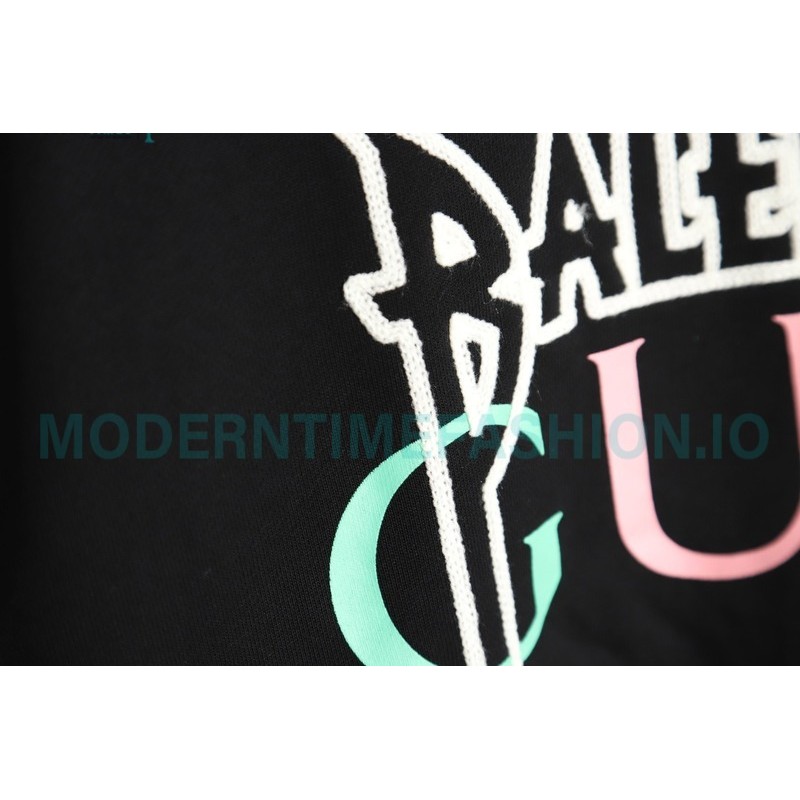 Balenciaga - Gucci Embroidered Logo Printed Crewneck Hoodie