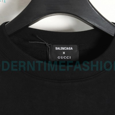 Gucci - Balenciaga Co-branded Embroidered Crew-neck Hoodie