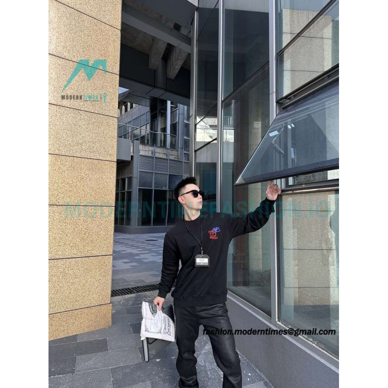 Gucci - Balenciaga Co-branded Embroidered Crew-neck Hoodie