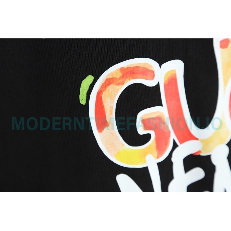  Gucci - Balenciaga Hand Painted Crew-neck Hoodie