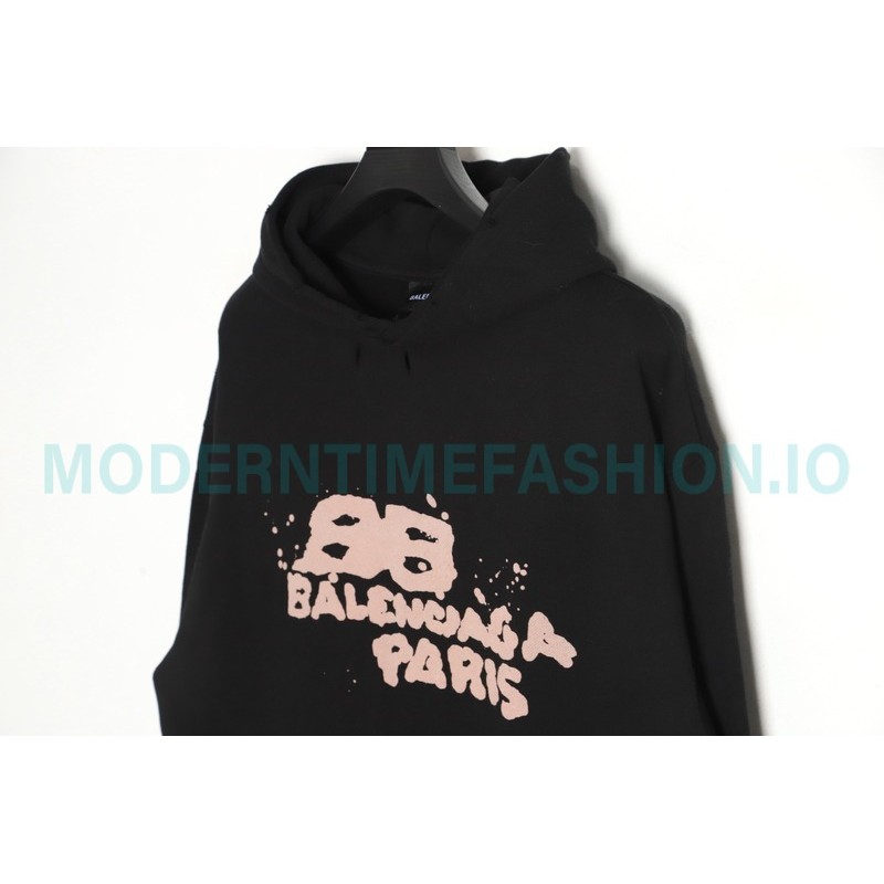 Balenciaga - 23FW Double B Splash Ink Hoodie