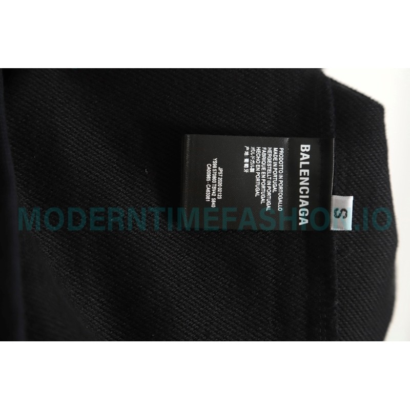 Balenciaga - 23FW Tassel Embroidered Crew Neck Hoodie