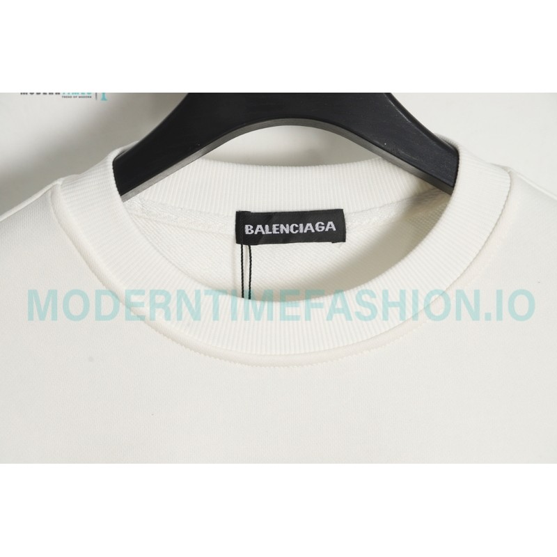 Balenciaga - 23FW Tassel Embroidered Crew Neck Hoodie