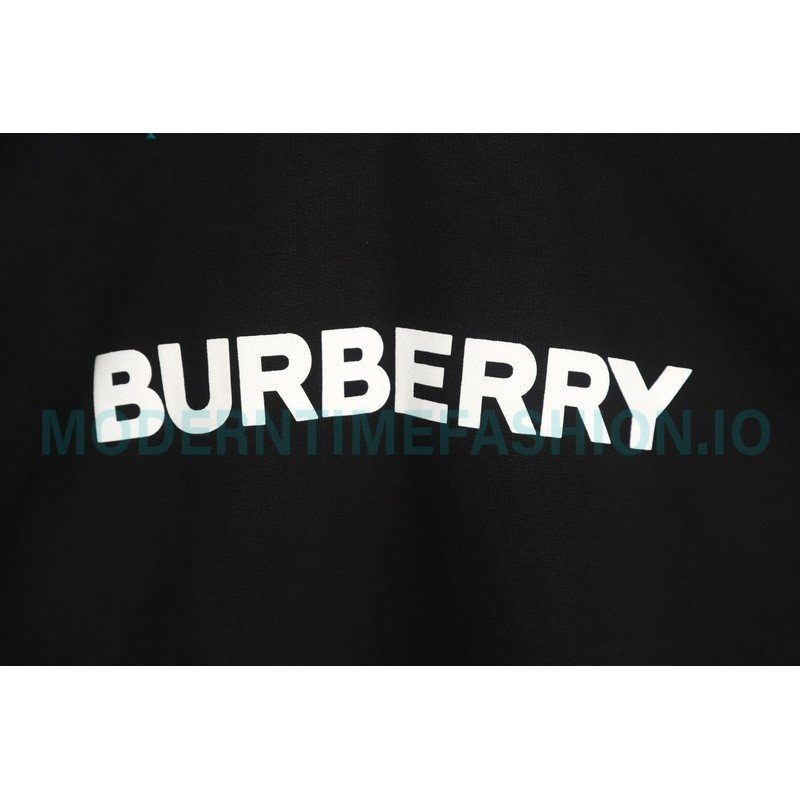 Burberry - Classic Foam Letter Print Round Neck Hoodie