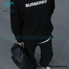 Burberry - Classic Foam Letter Print Round Neck Hoodie
