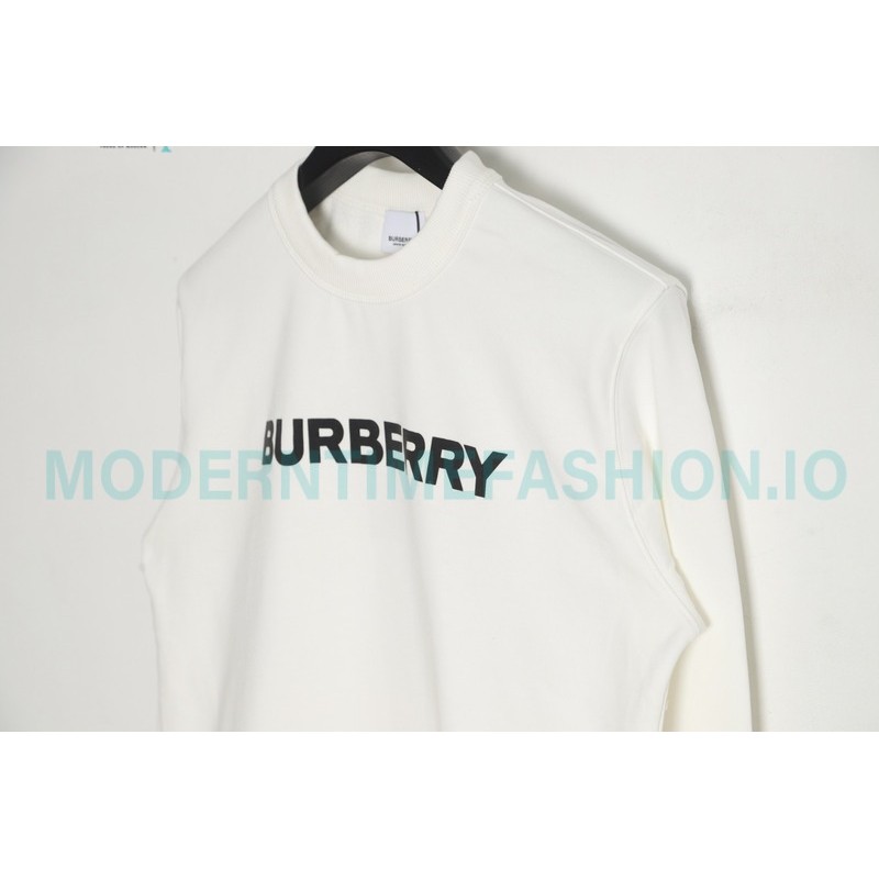 Burberry - Classic Foam Letter Print Round Neck Hoodie