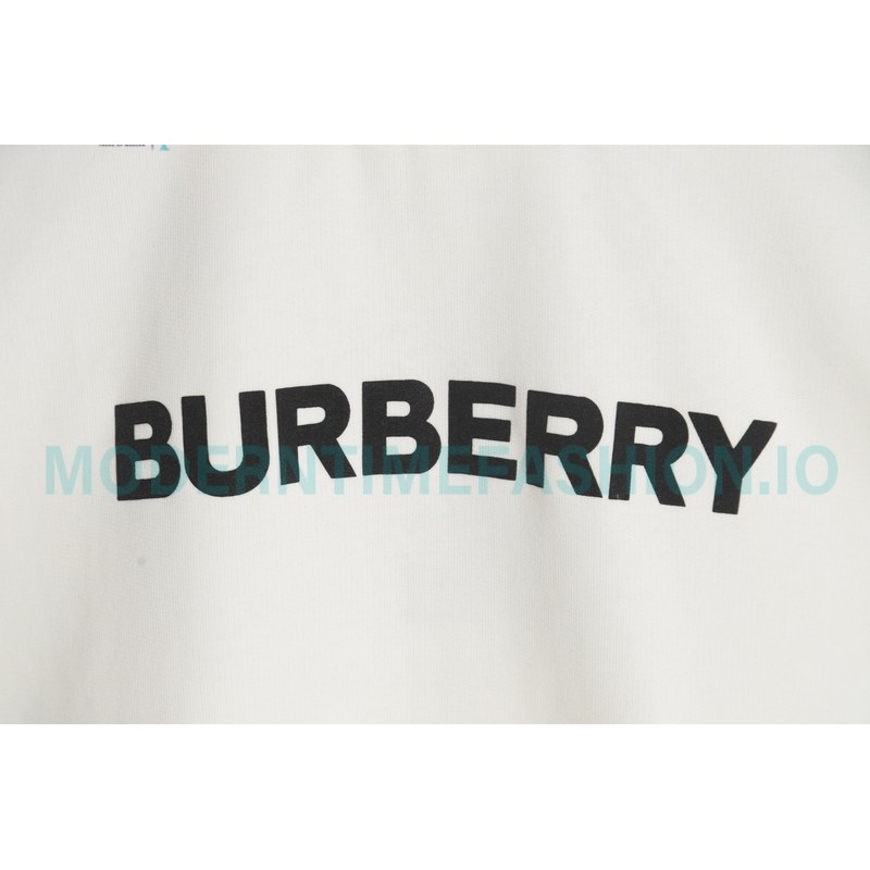 Burberry - Classic Foam Letter Print Round Neck Hoodie