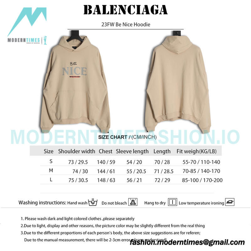 Balenciaga - 23FW Be Nice Hoodie