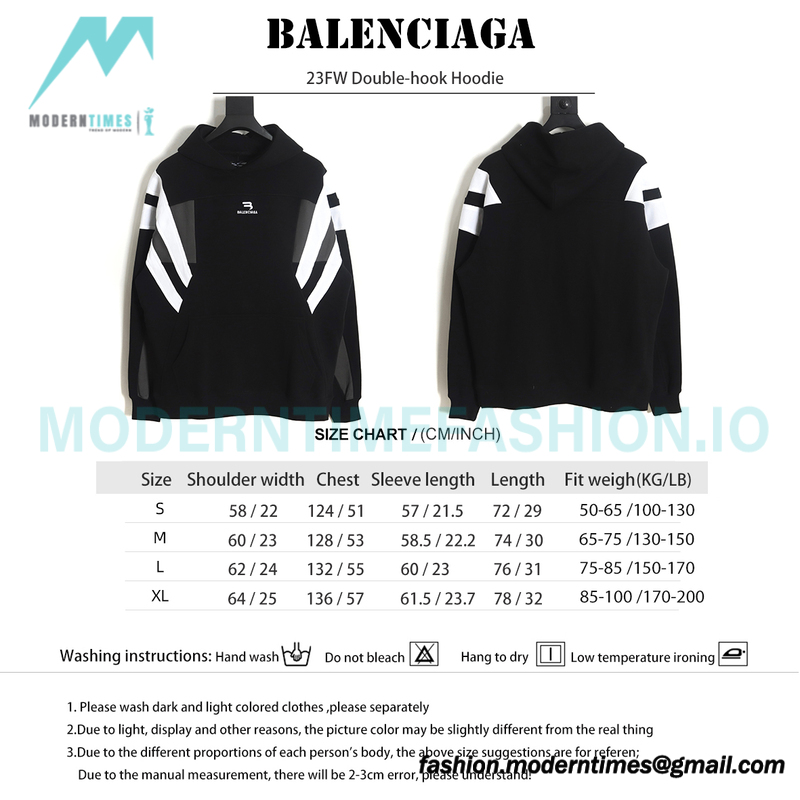 Balenciaga - 23FW Double-hook Hoodie 