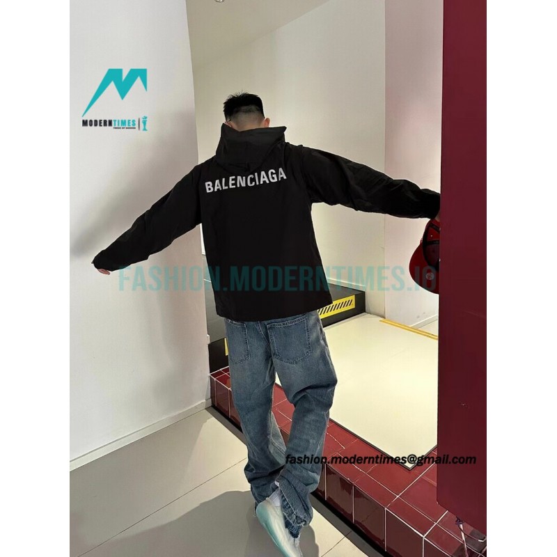 Balenciaga - 23FW Back Letter Print Hooded Jacket