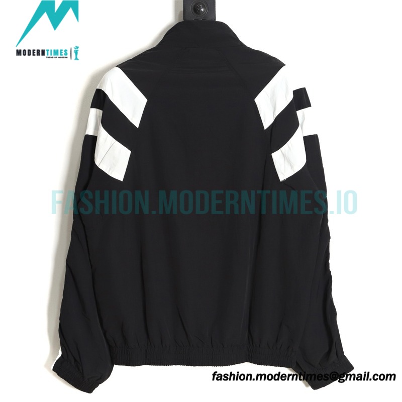 Balenciaga - Embroidered Stand-up Collar Zipper Jacket