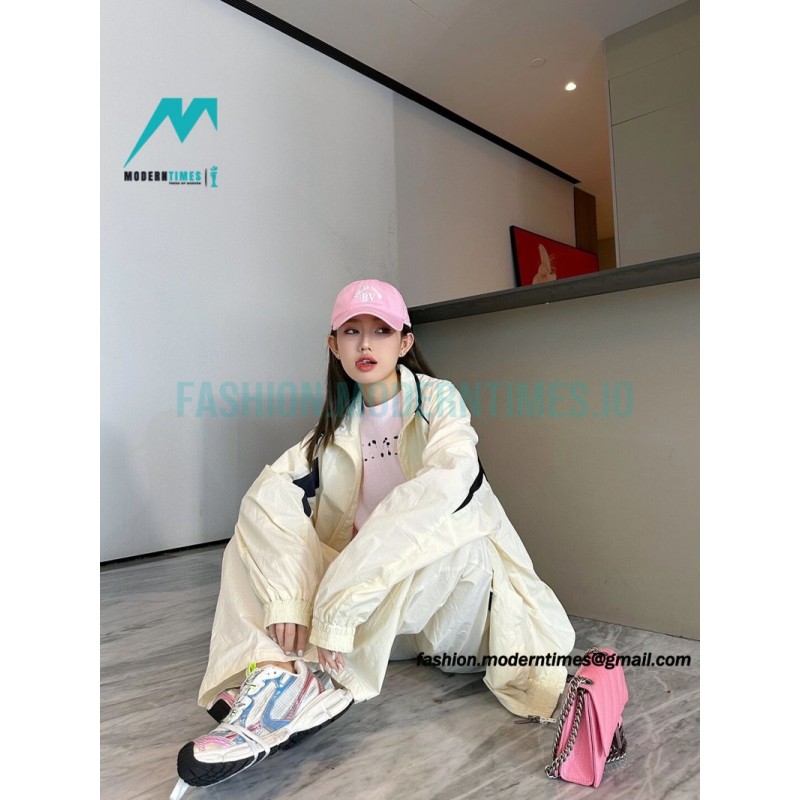 Balenciaga - 23FW Double Patchwork Embroidered Letter Sport Coat