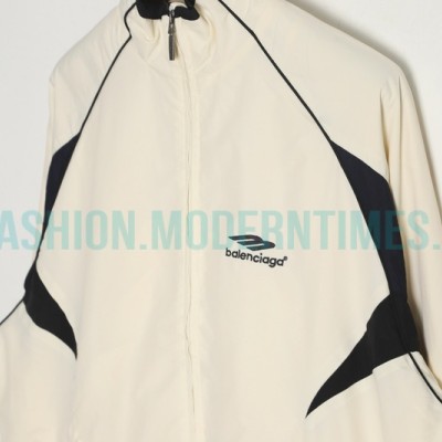 Balenciaga - 23FW Double Patchwork Embroidered Letter Sport Coat