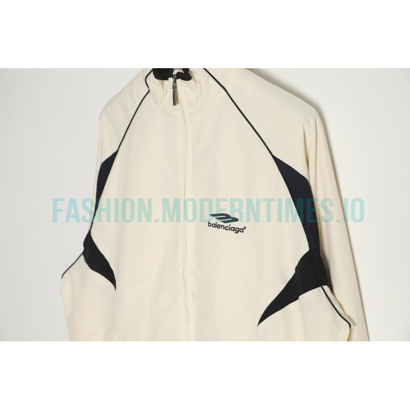 Balenciaga - 23FW Double Patchwork Embroidered Letter Sport Coat