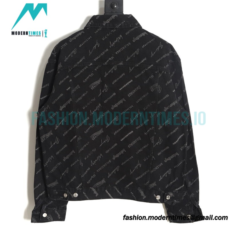 Balenciaga - 2023Fw Covered Print Denim Coats