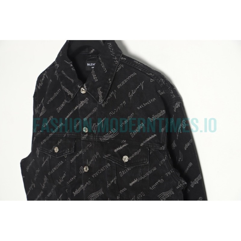 Balenciaga - 2023Fw Covered Print Denim Coats