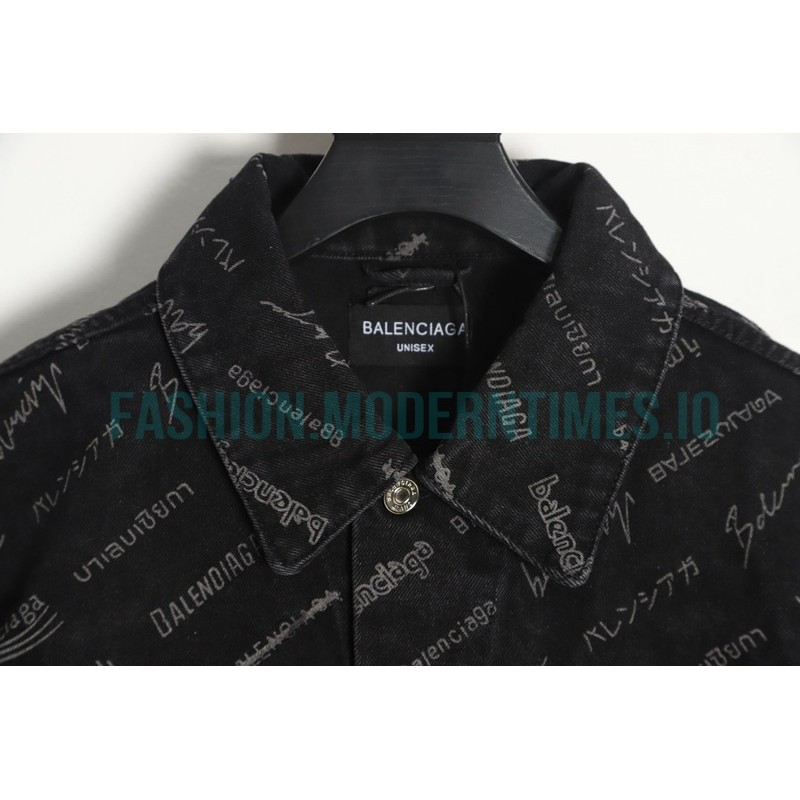 Balenciaga - 2023Fw Covered Print Denim Coats