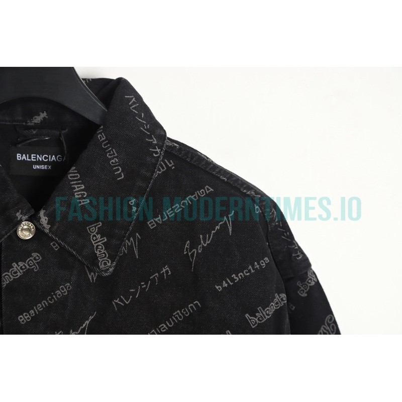 Balenciaga - 2023Fw Covered Print Denim Coats