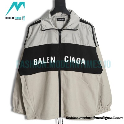 Balenciaga - Stitching Letter-printed Jacket 