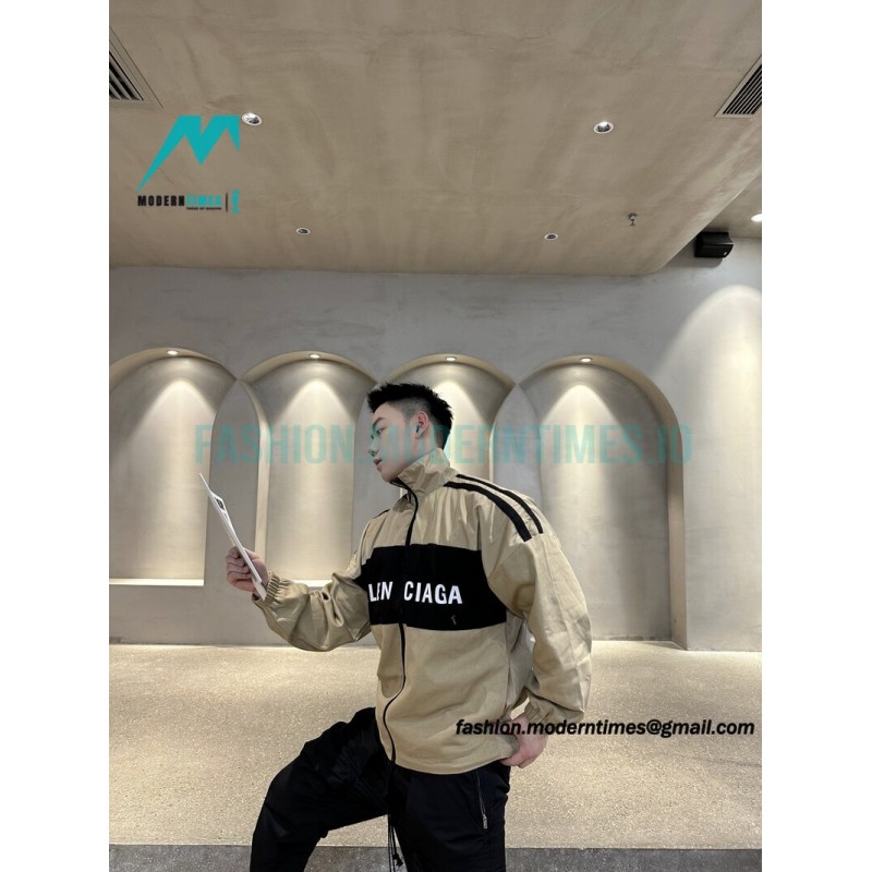 Balenciaga - Stitching Letter-printed Jacket 