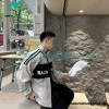 Balenciaga - Stitching Letter-printed Jacket 