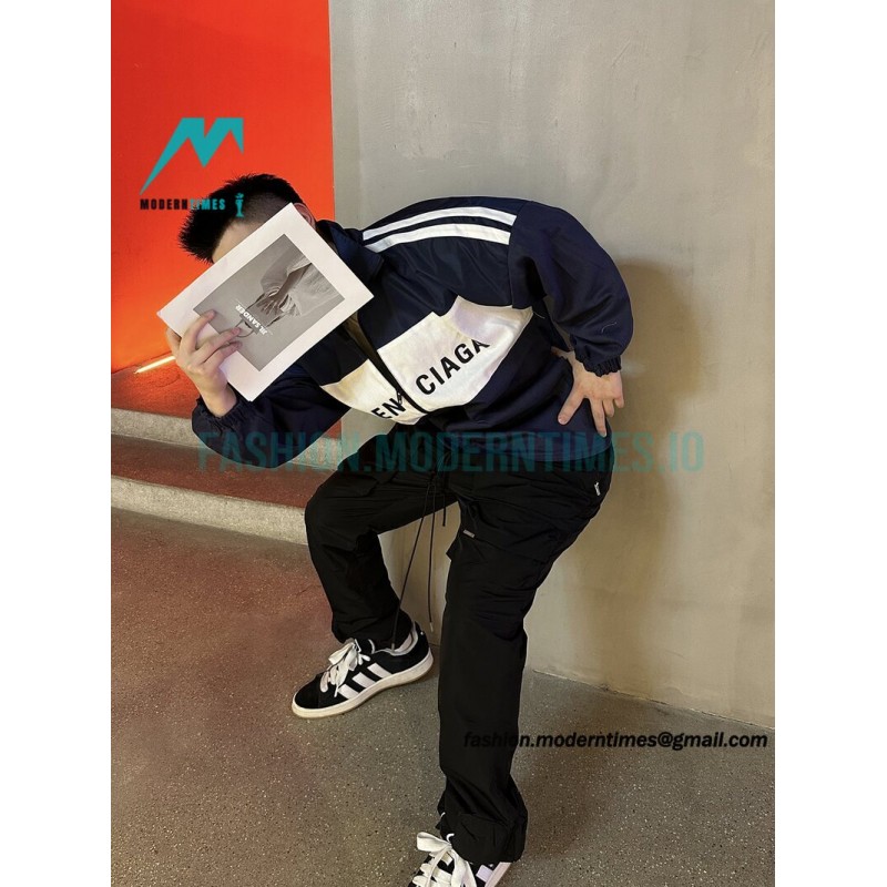 Balenciaga - Stitching Letter-printed Jacket 