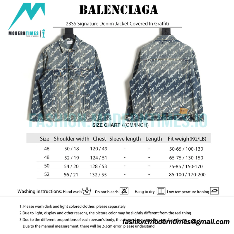 Balenciaga - 23SS Signature Denim Jacket Covered In Graffiti