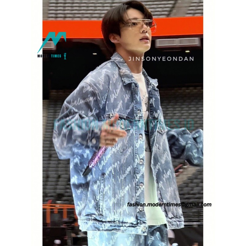 Balenciaga - 23SS Signature Denim Jacket Covered In Graffiti