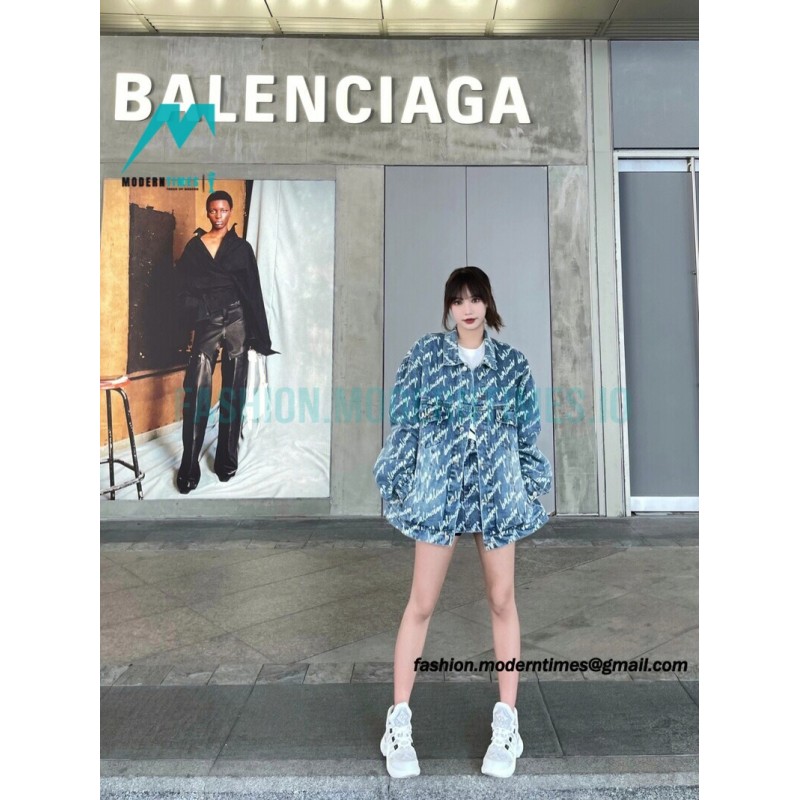 Balenciaga - 23SS Signature Denim Jacket Covered In Graffiti